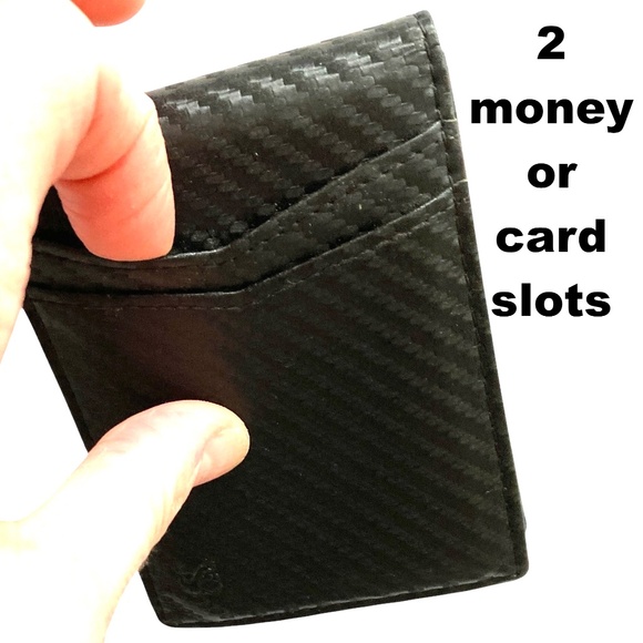 wallet SERMAN BRANDS travel security black bifold - Picture 8 of 12